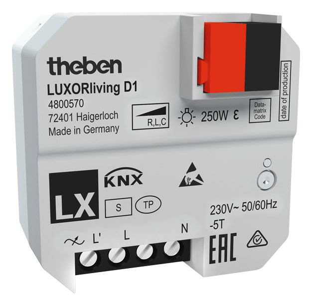 THEBEN LUXORliving UP-Dimmaktor, 1 Kanal THEBEN LUXORliving UP-Dimmaktor, 1 Kanal
